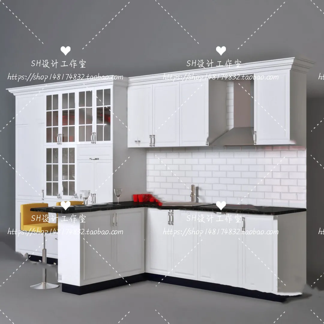 Kitchen Cabinets – 3D Models – 0053