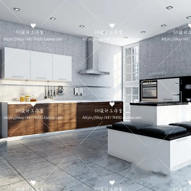 Kitchen Cabinets – 3D Models – 0054