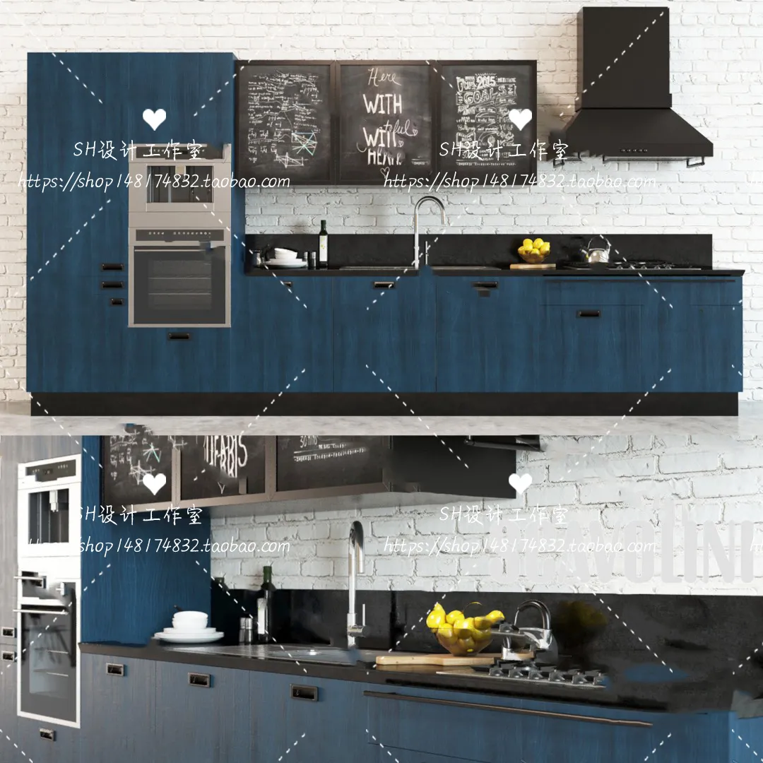 Kitchen Cabinets – 3D Models – 0057