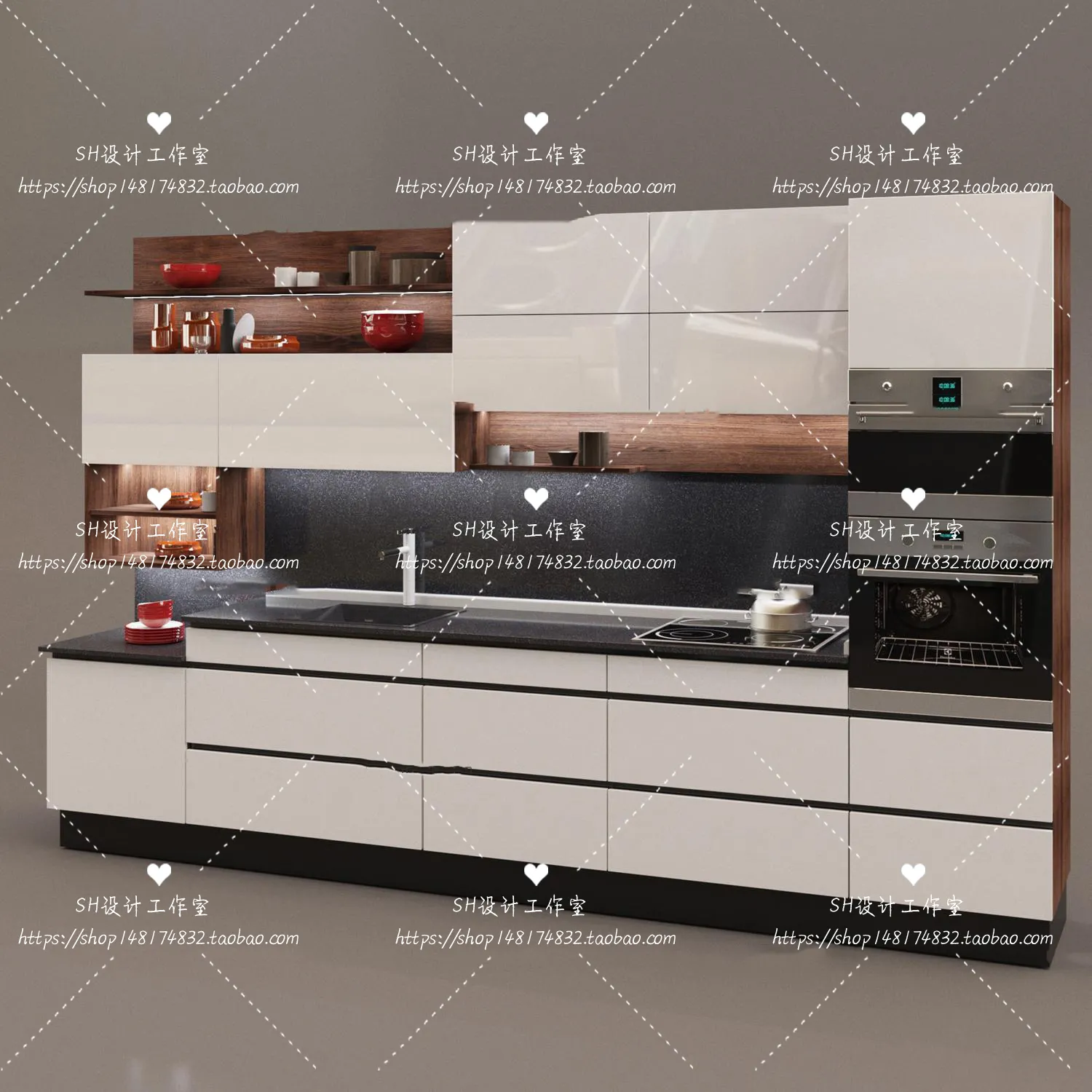 Kitchen Cabinets – 3D Models – 0060