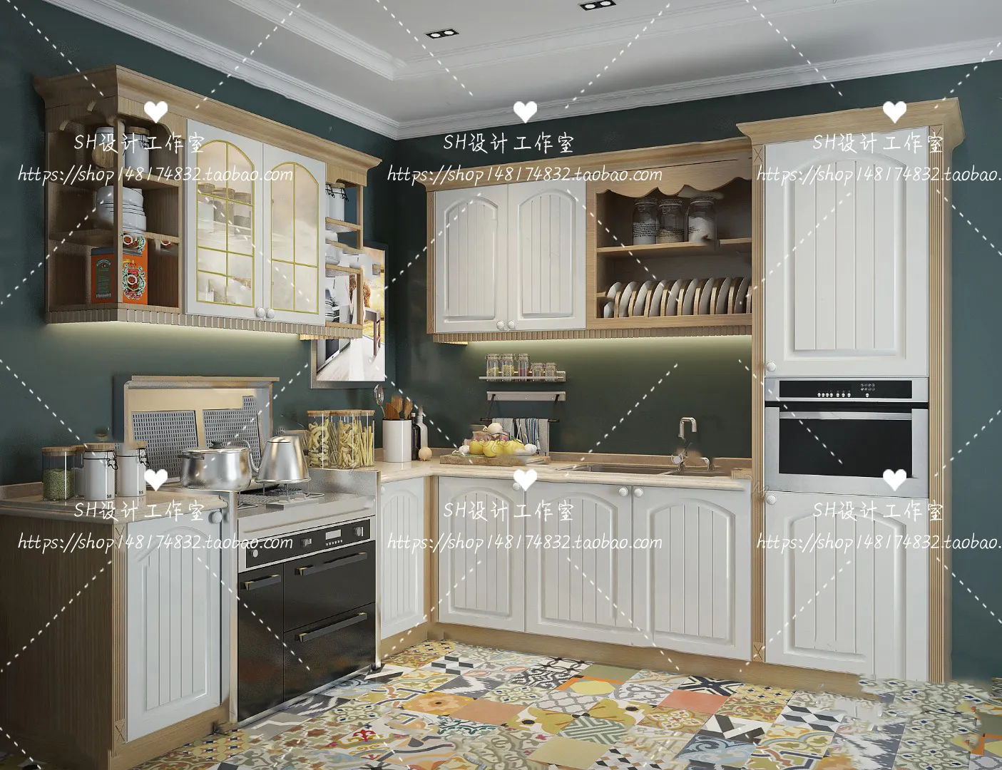 Kitchen Cabinets – 3D Models – 0066