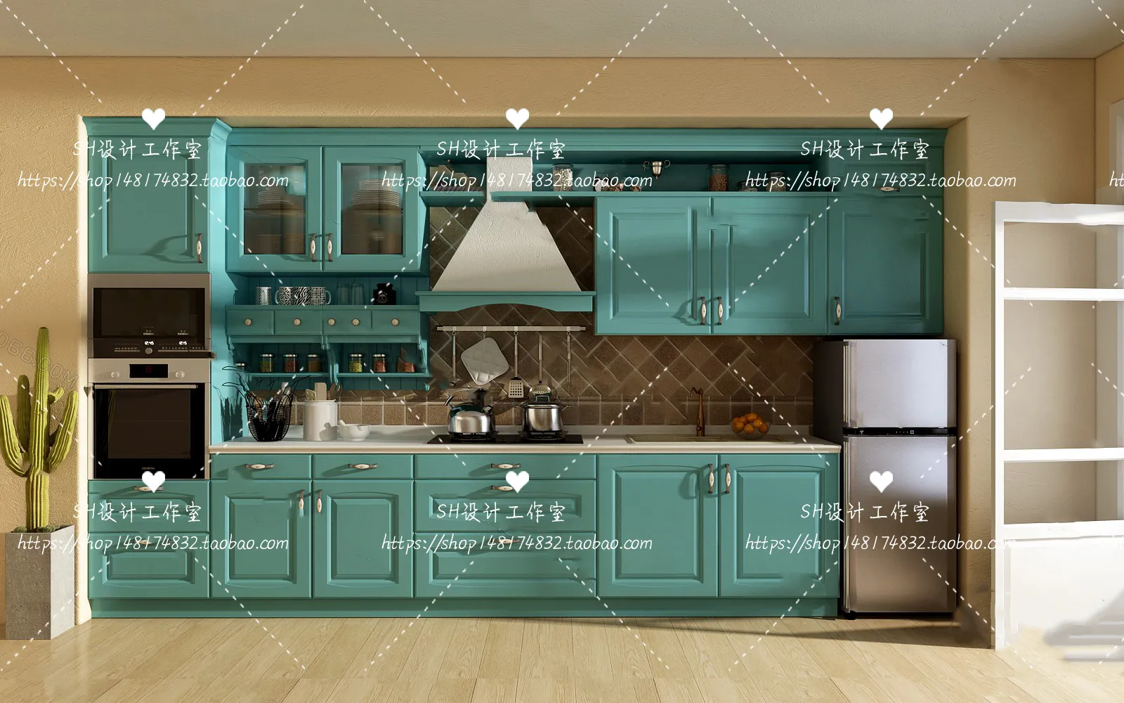 Kitchen Cabinets – 3D Models – 0067