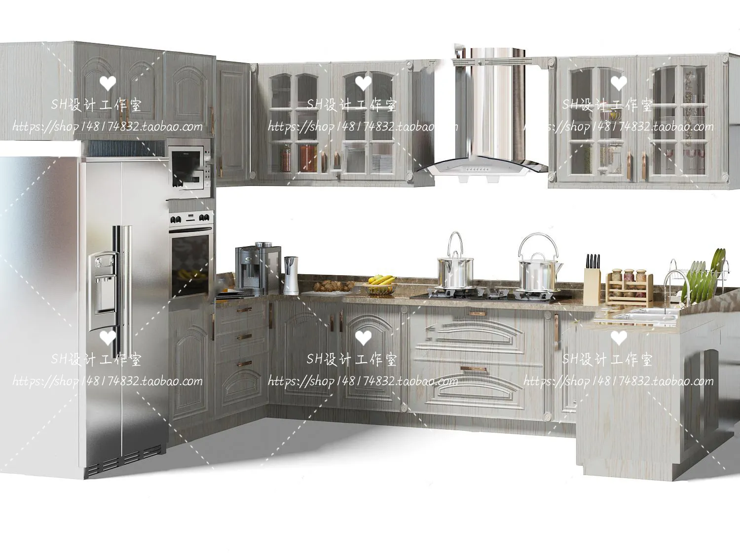 Kitchen Cabinets – 3D Models – 0069