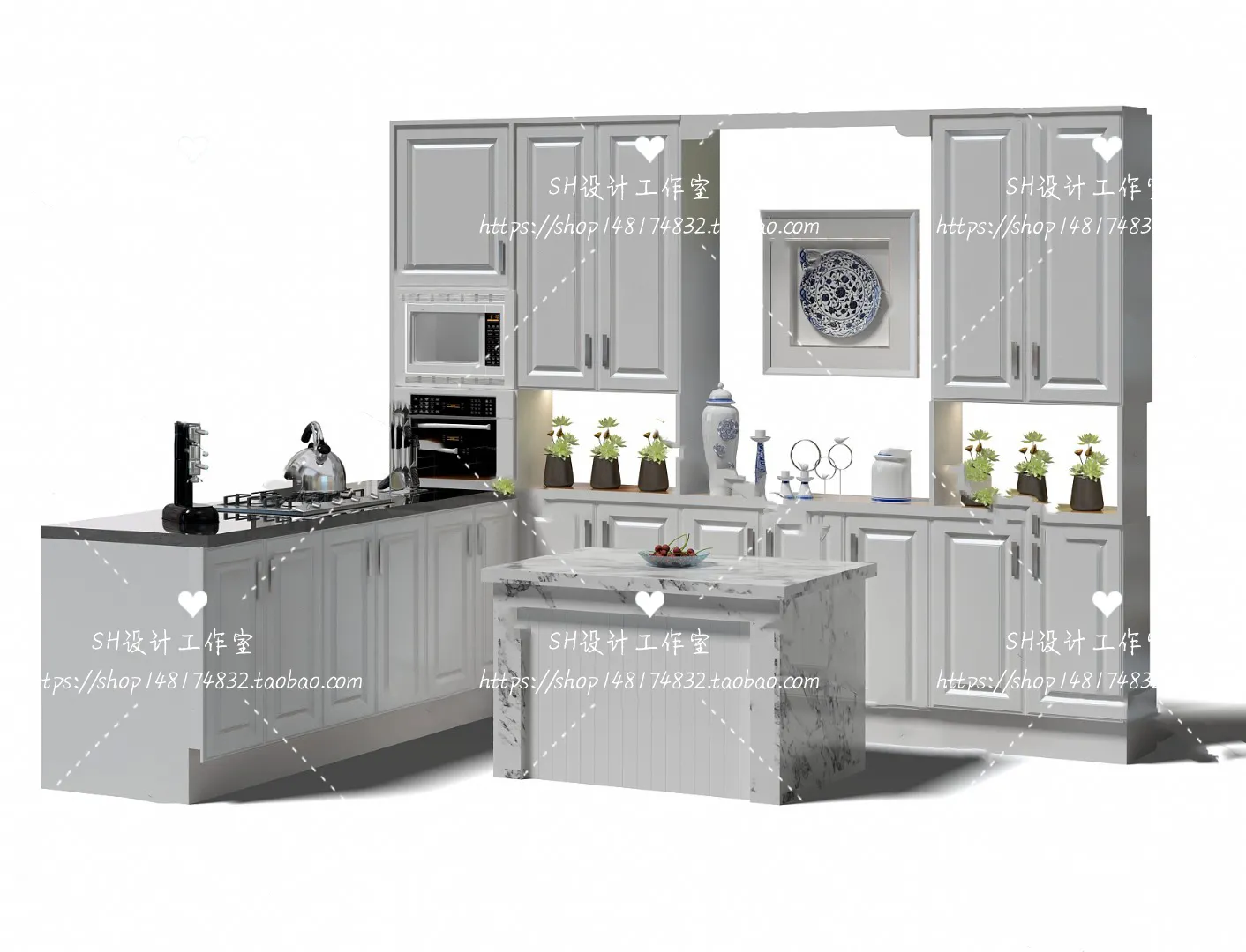 Kitchen Cabinets – 3D Models – 0074