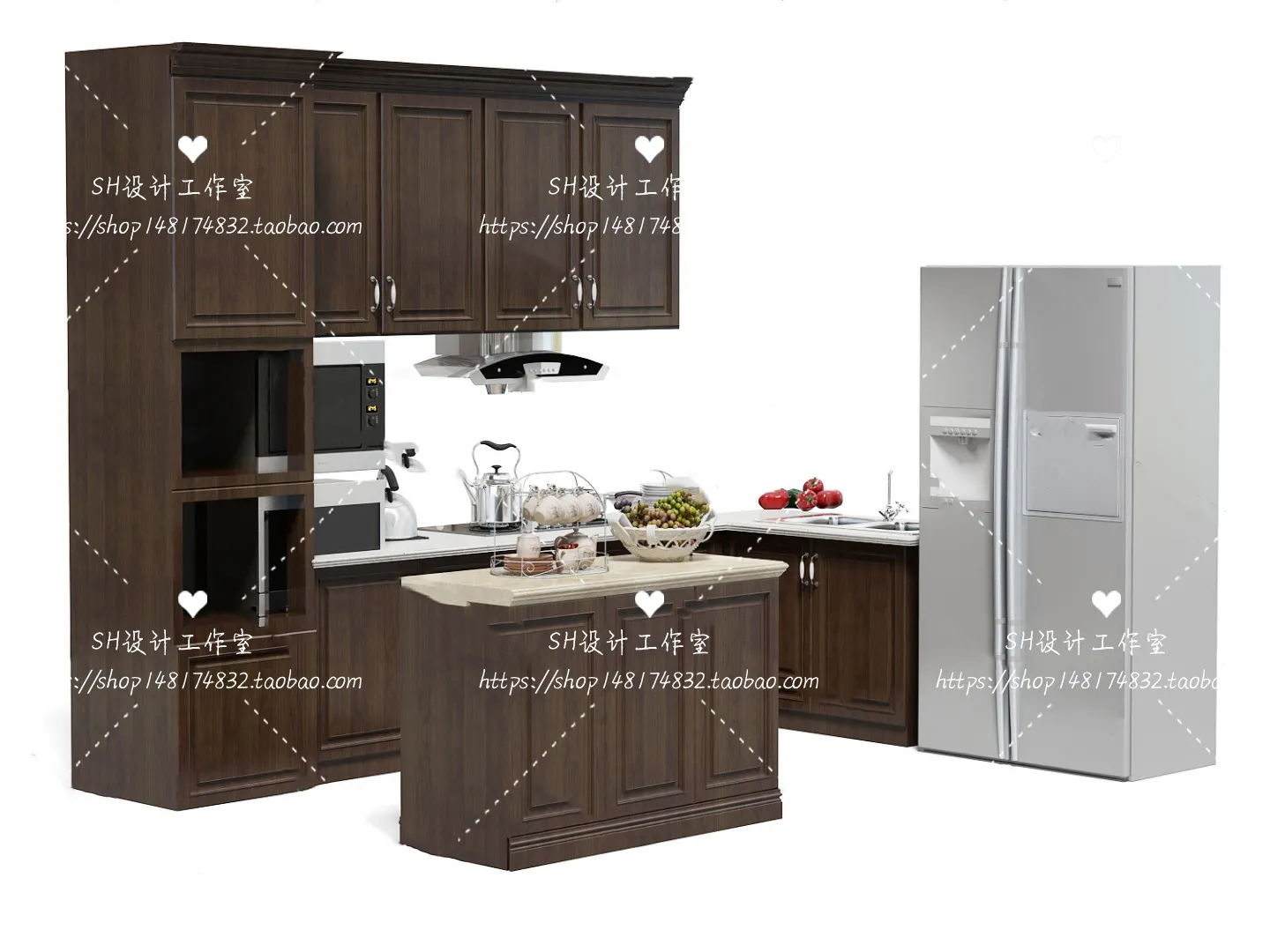Kitchen Cabinets – 3D Models – 0077