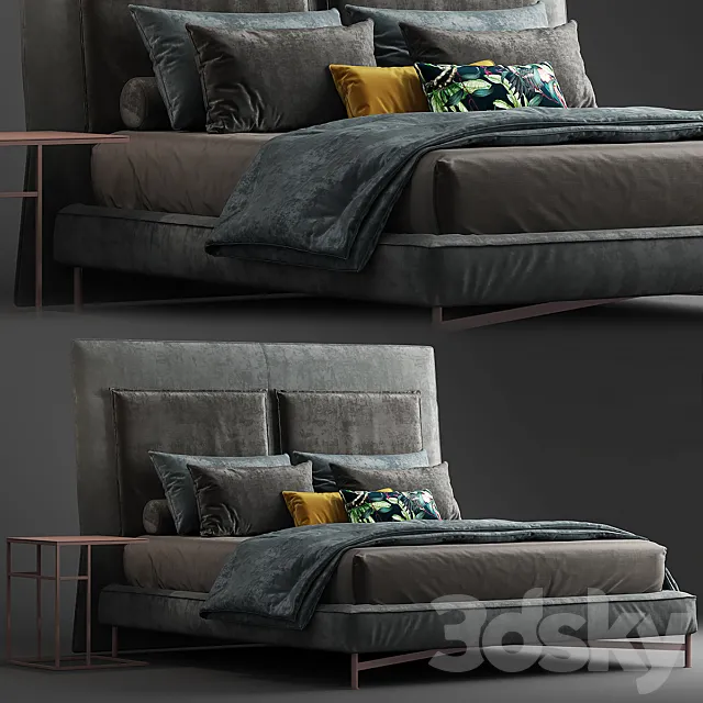 Furniture – Bed 3D Models – Moderrn bed SP2802 1 by Twils
