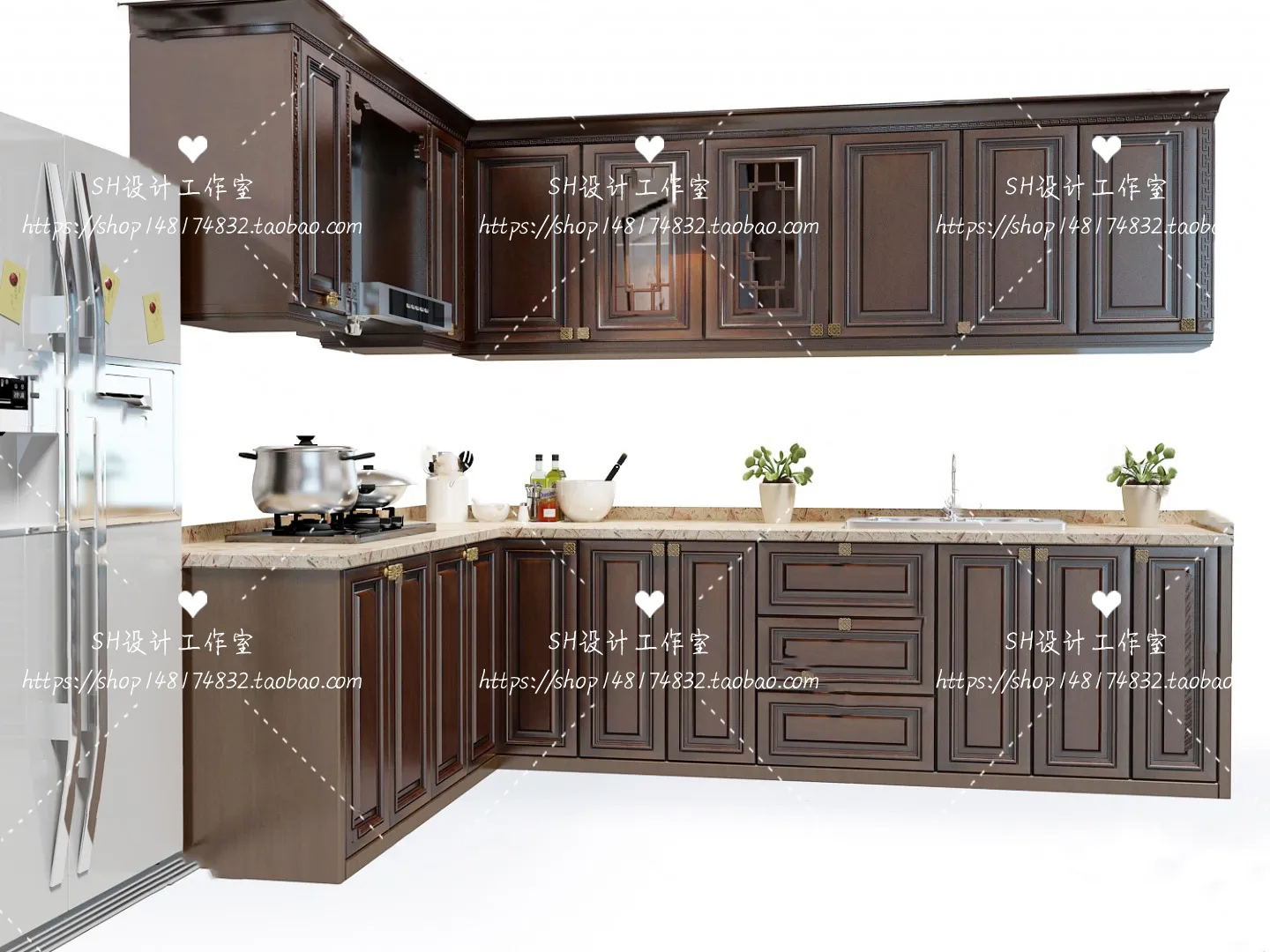 Kitchen Cabinets – 3D Models – 0078