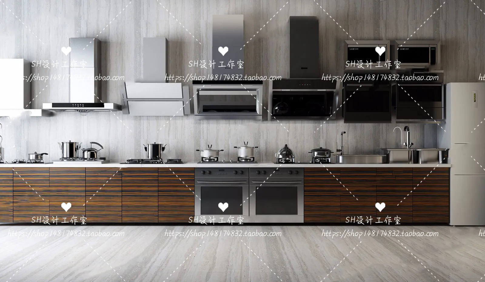 Kitchen Cabinets – 3D Models – 0080