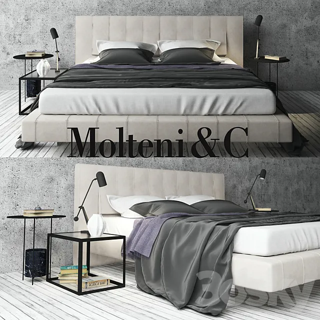 Furniture – Bed 3D Models – Molteni & C Have Wave