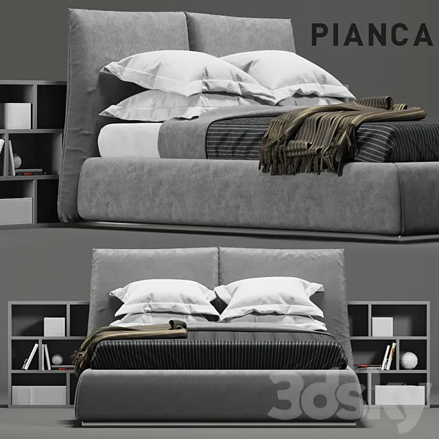 Furniture – Bed 3D Models – ORIENTE Bed