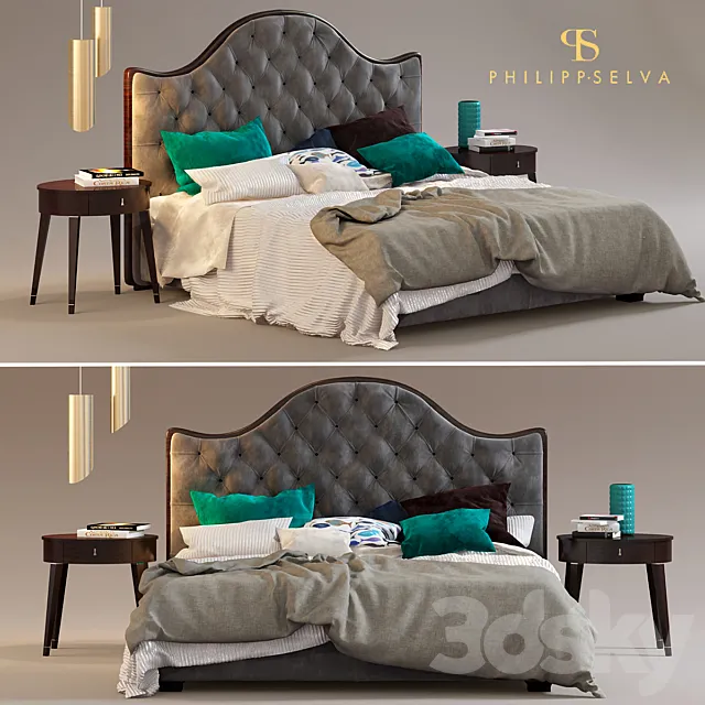 Furniture – Bed 3D Models – Philipp Selva 2031 Letto Onda
