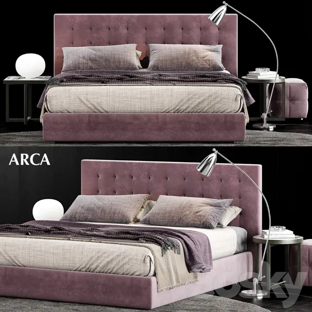 Furniture – Bed 3D Models – Poliform Arca Bed 3D model