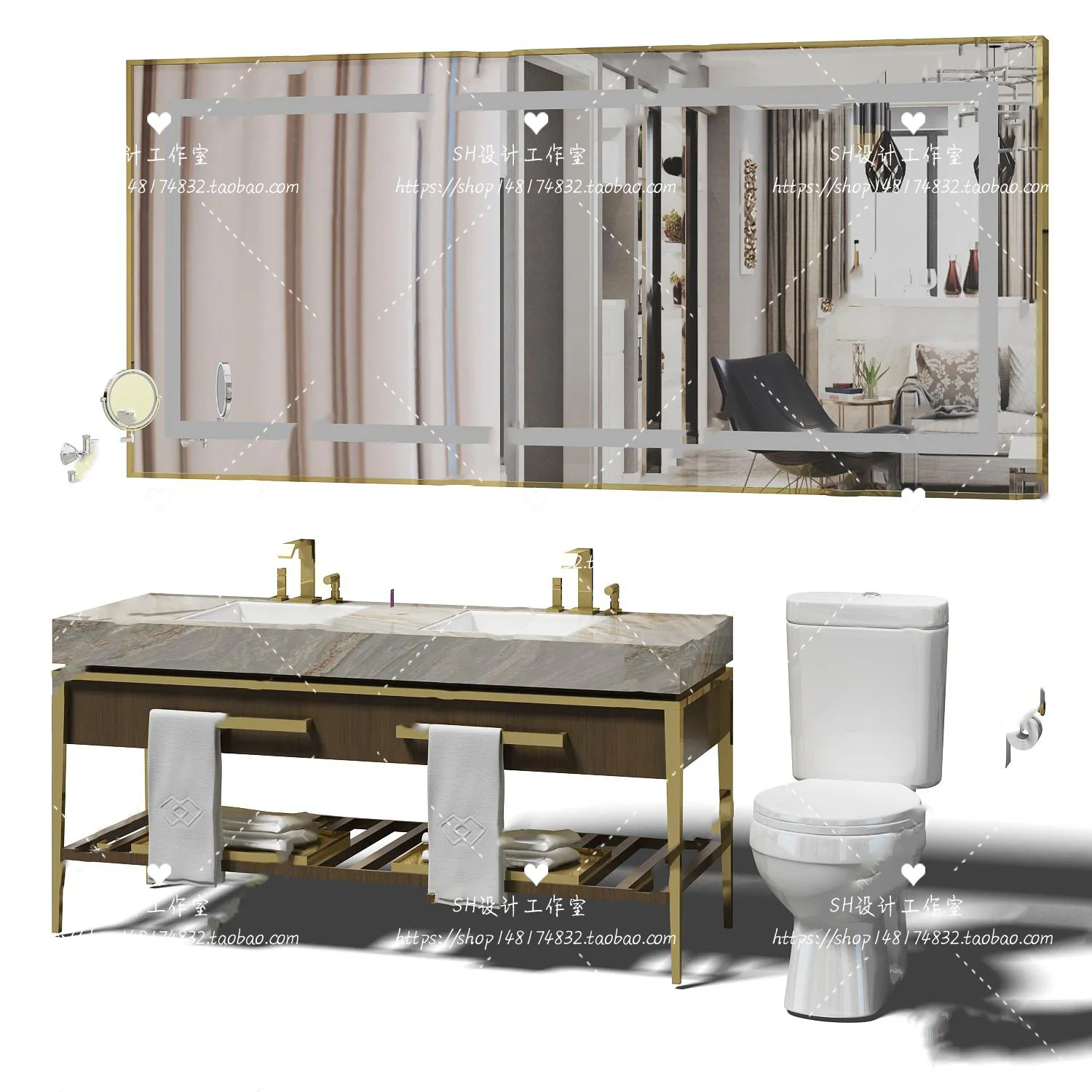 Bathroom Supplies – 3D Models – 0027
