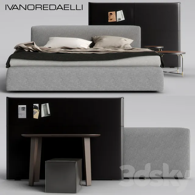 Furniture – Bed 3D Models – Portland Set of bedroom Furniture