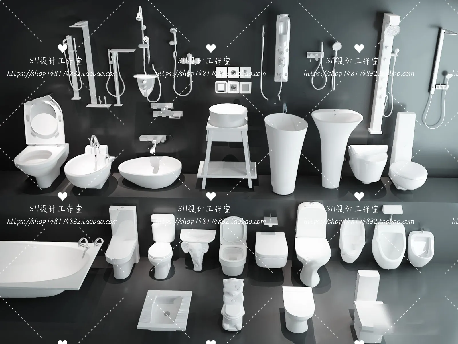 Bathroom Supplies – 3D Models – 0071