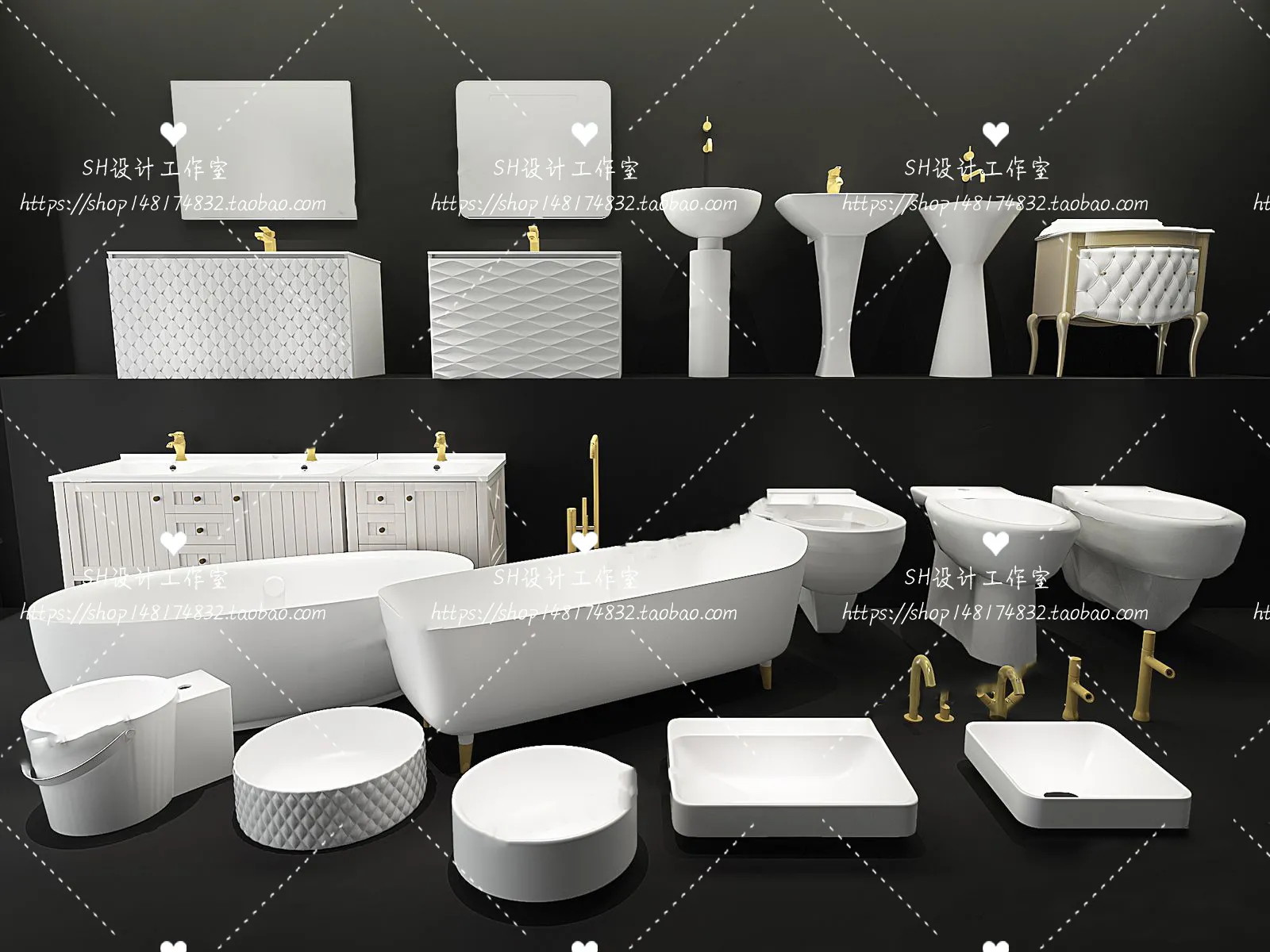 Bathroom Supplies – 3D Models – 0074