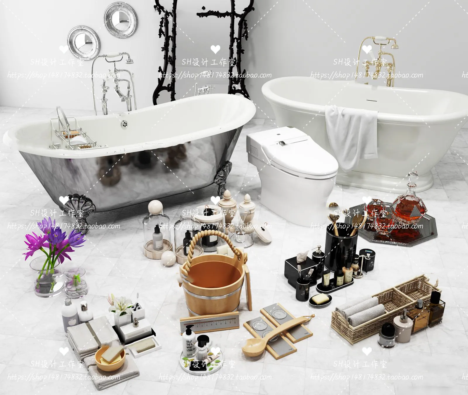 Bathroom Supplies – 3D Models – 0075