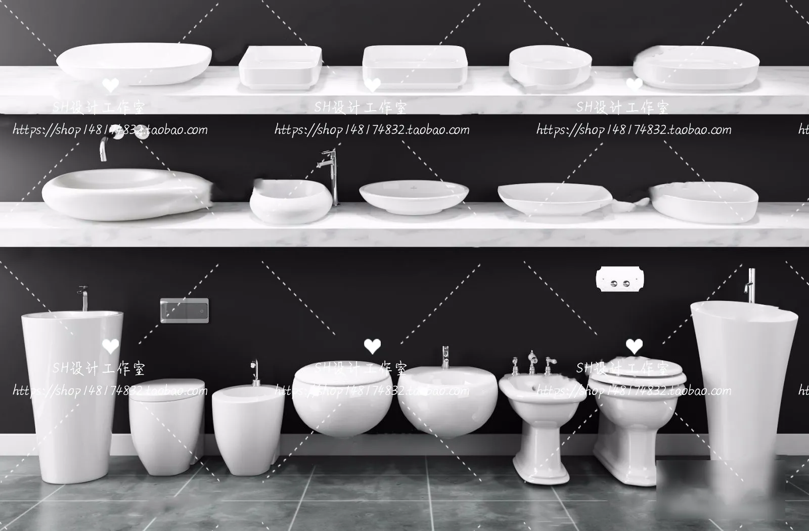 Bathroom Supplies – 3D Models – 0077