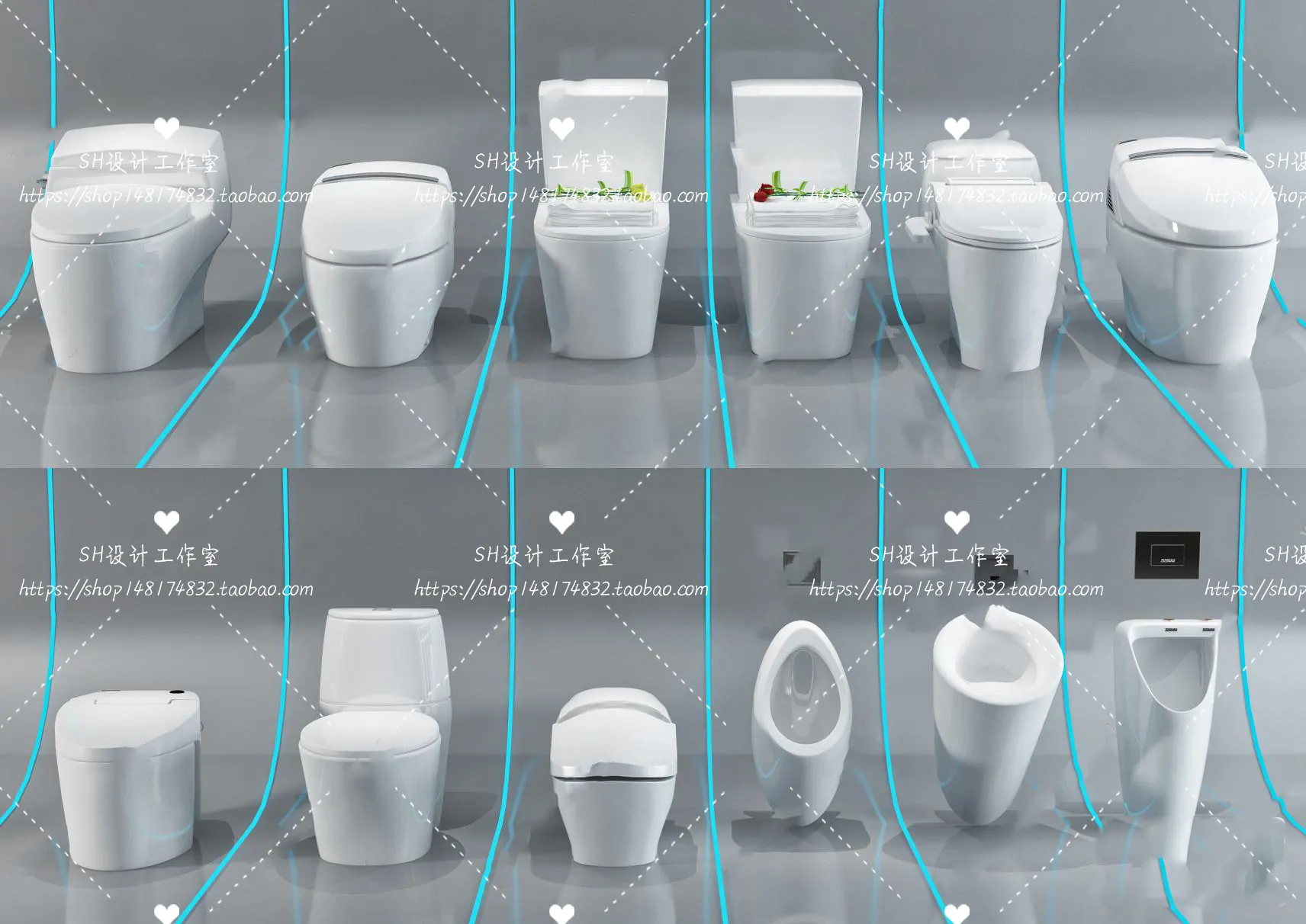 Bathroom Supplies – 3D Models – 0079