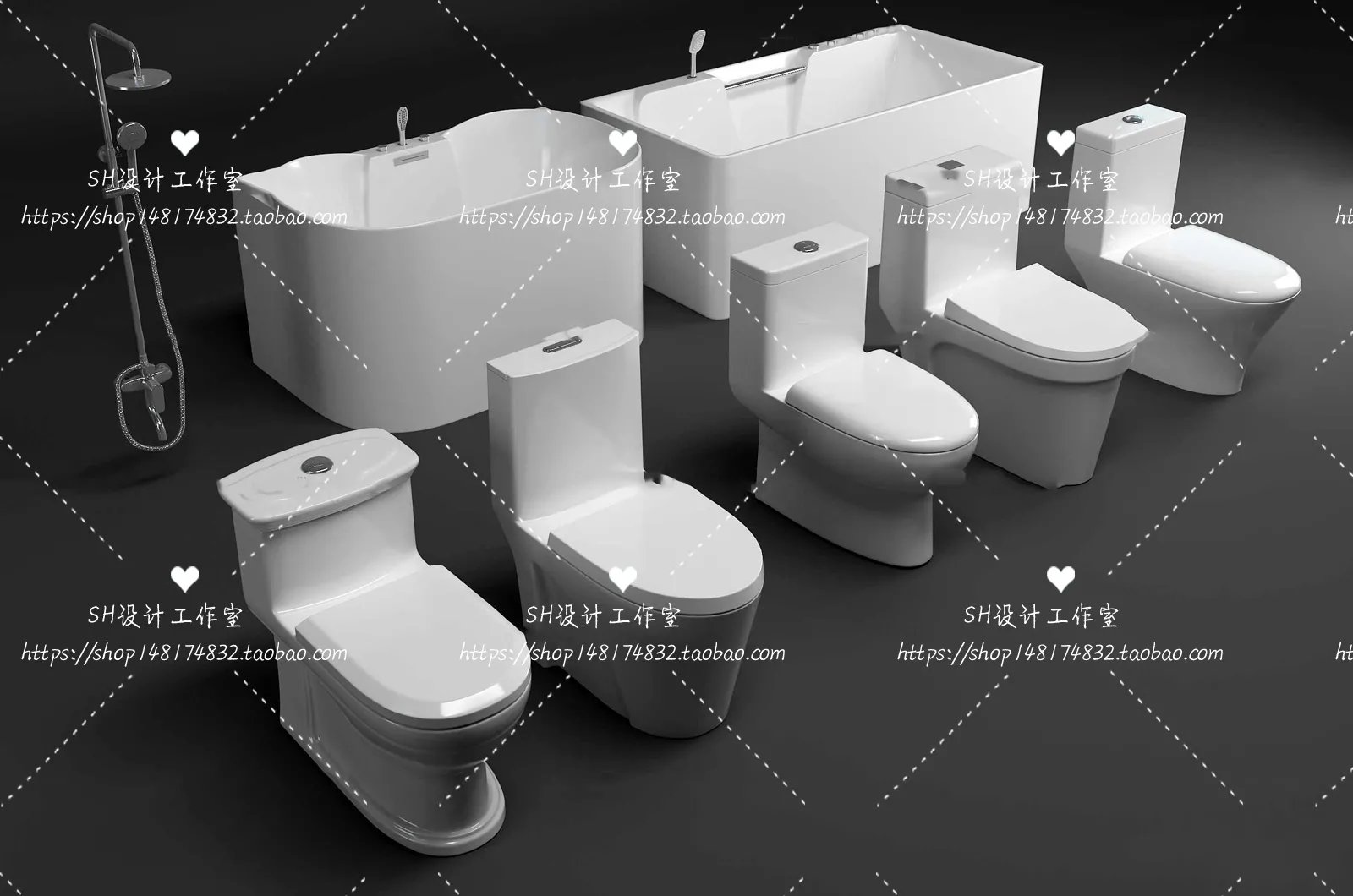 Bathroom Supplies – 3D Models – 0081
