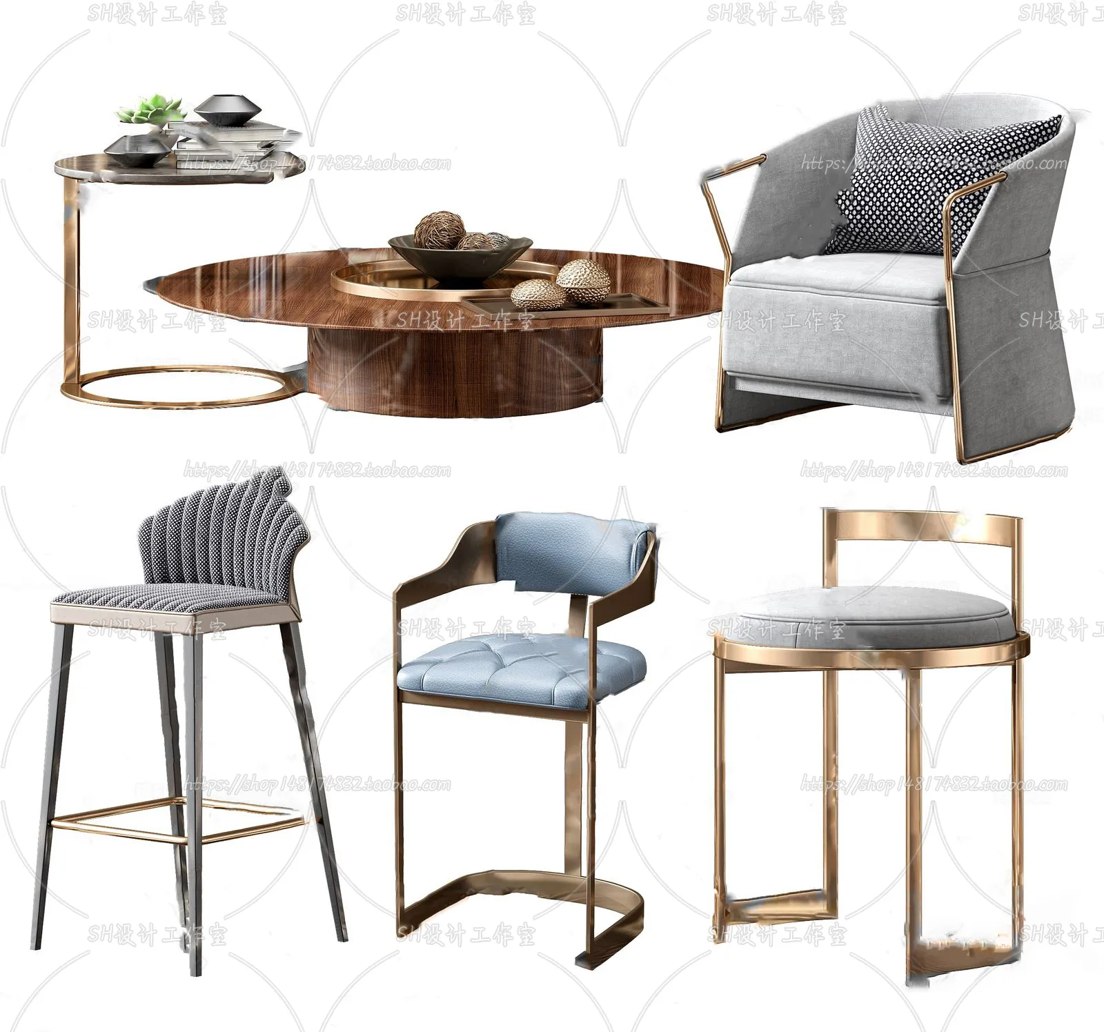 Chair – Armchair – Single Chairs – 3D Models – 0001
