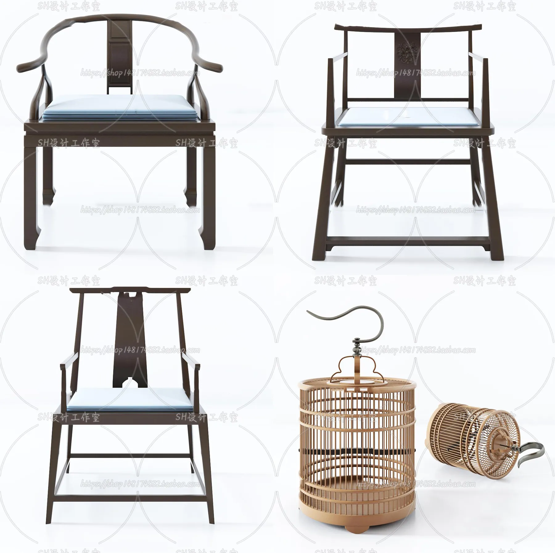 Chair – Armchair – Single Chairs – 3D Models – 0015