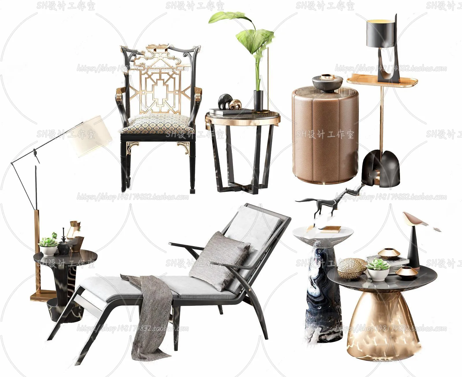 Chair – Armchair – Single Chairs – 3D Models – 0017