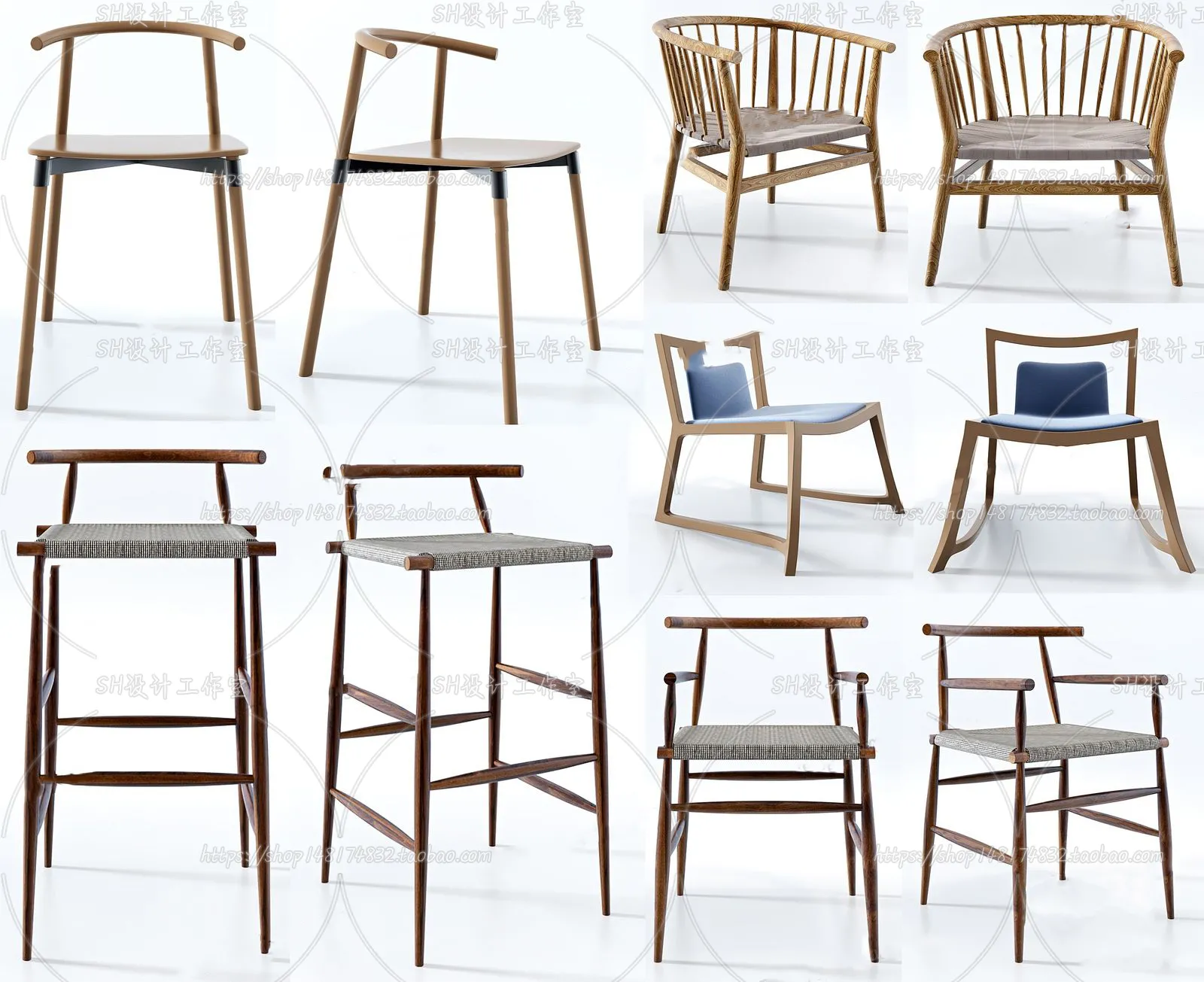 Chair – Armchair – Single Chairs – 3D Models – 0018