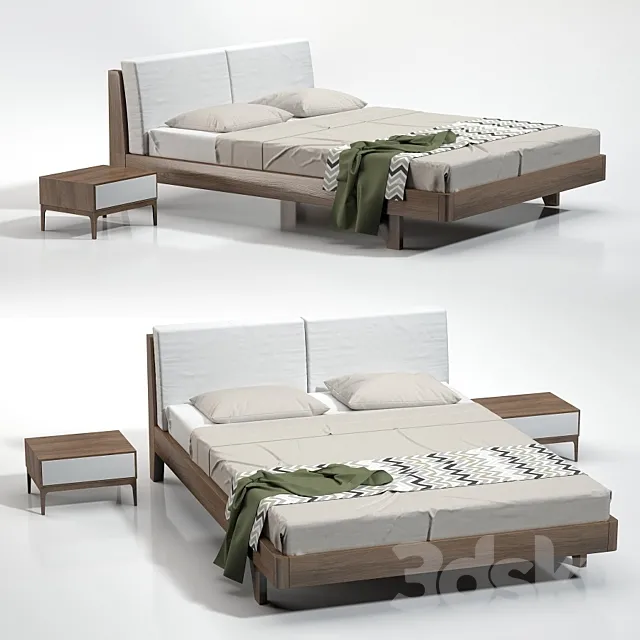 Furniture – Bed 3D Models – Rove Concepts – Mikkel Bed (max; obj)
