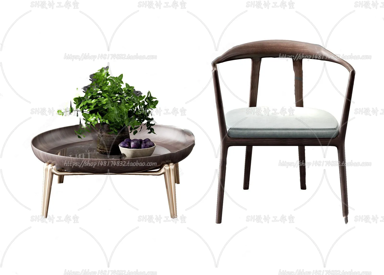 Chair – Armchair – Single Chairs – 3D Models – 0028
