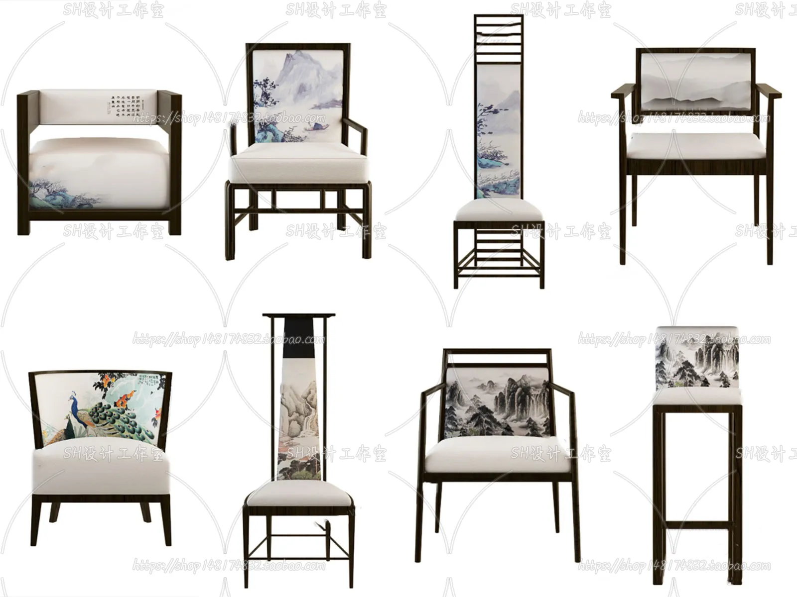Chair – Armchair – Single Chairs – 3D Models – 0029