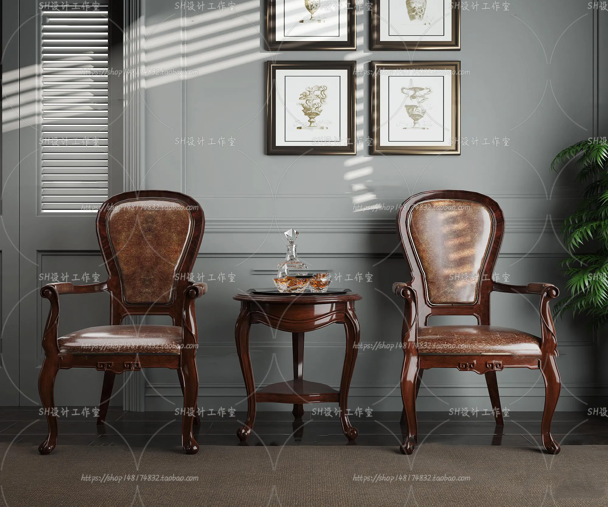 Chair – Armchair – Single Chairs – 3D Models – 0038