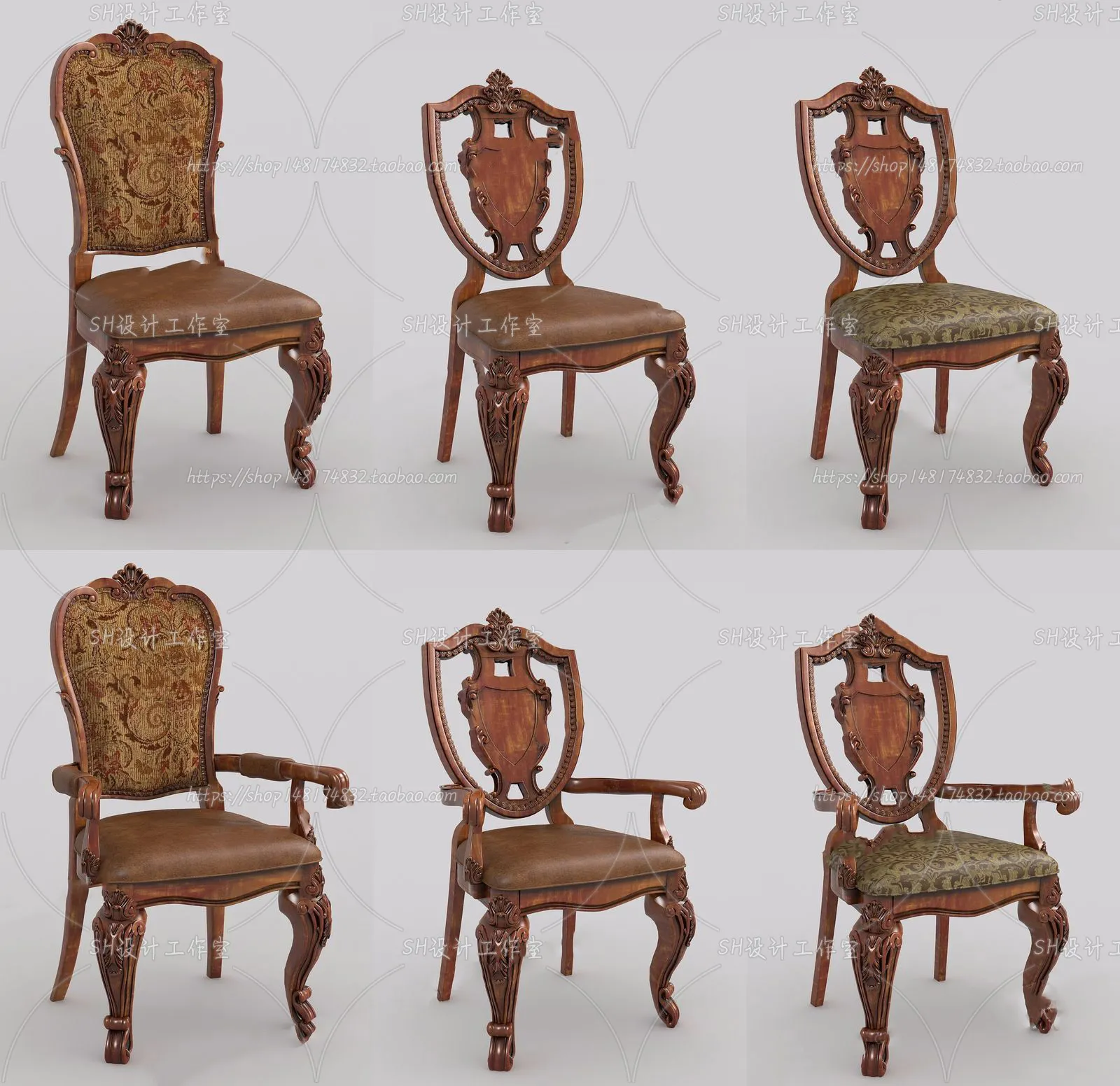 Chair – Armchair – Single Chairs – 3D Models – 0041