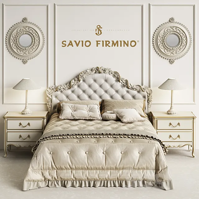 Furniture – Bed 3D Models – Savio Firmino 1696 Classic Bedroom Set