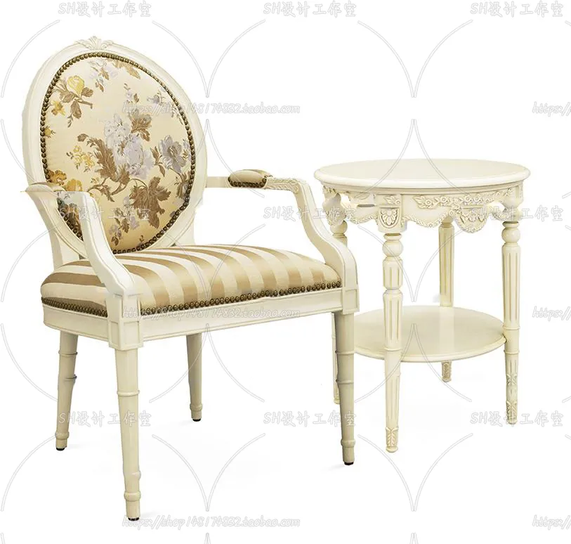 Chair – Armchair – Single Chairs – 3D Models – 0051