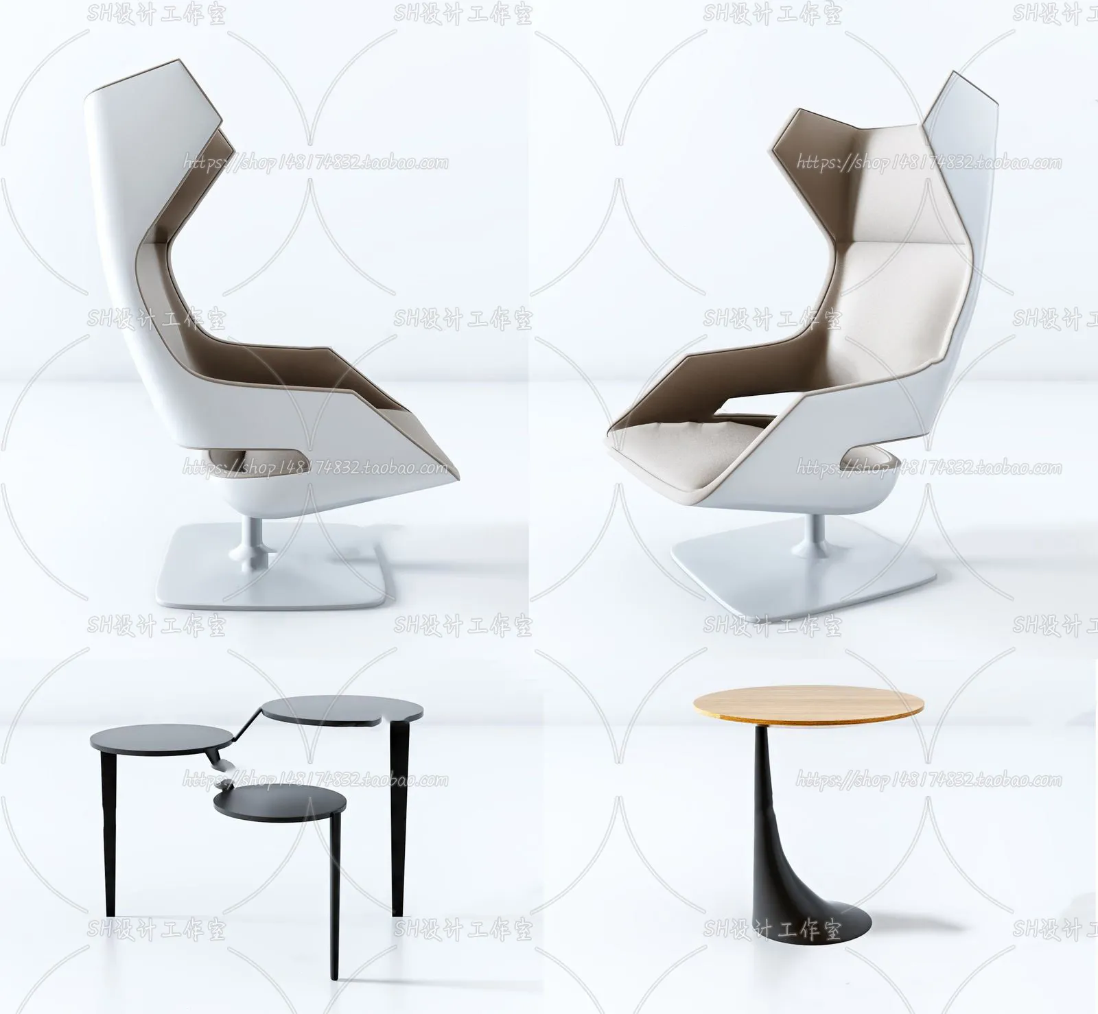 Chair – Armchair – Single Chairs – 3D Models – 0053