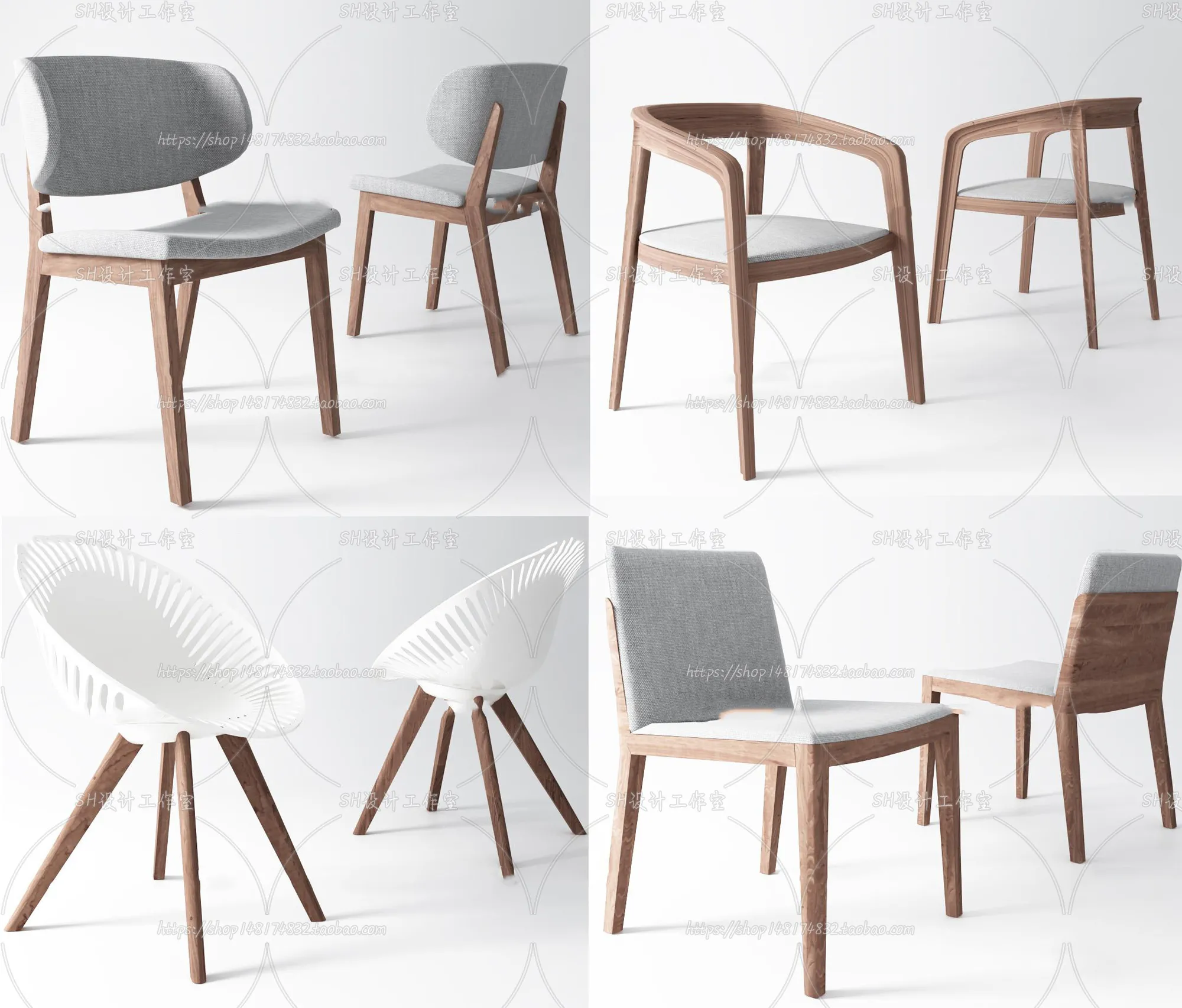 Chair – Armchair – Single Chairs – 3D Models – 0056