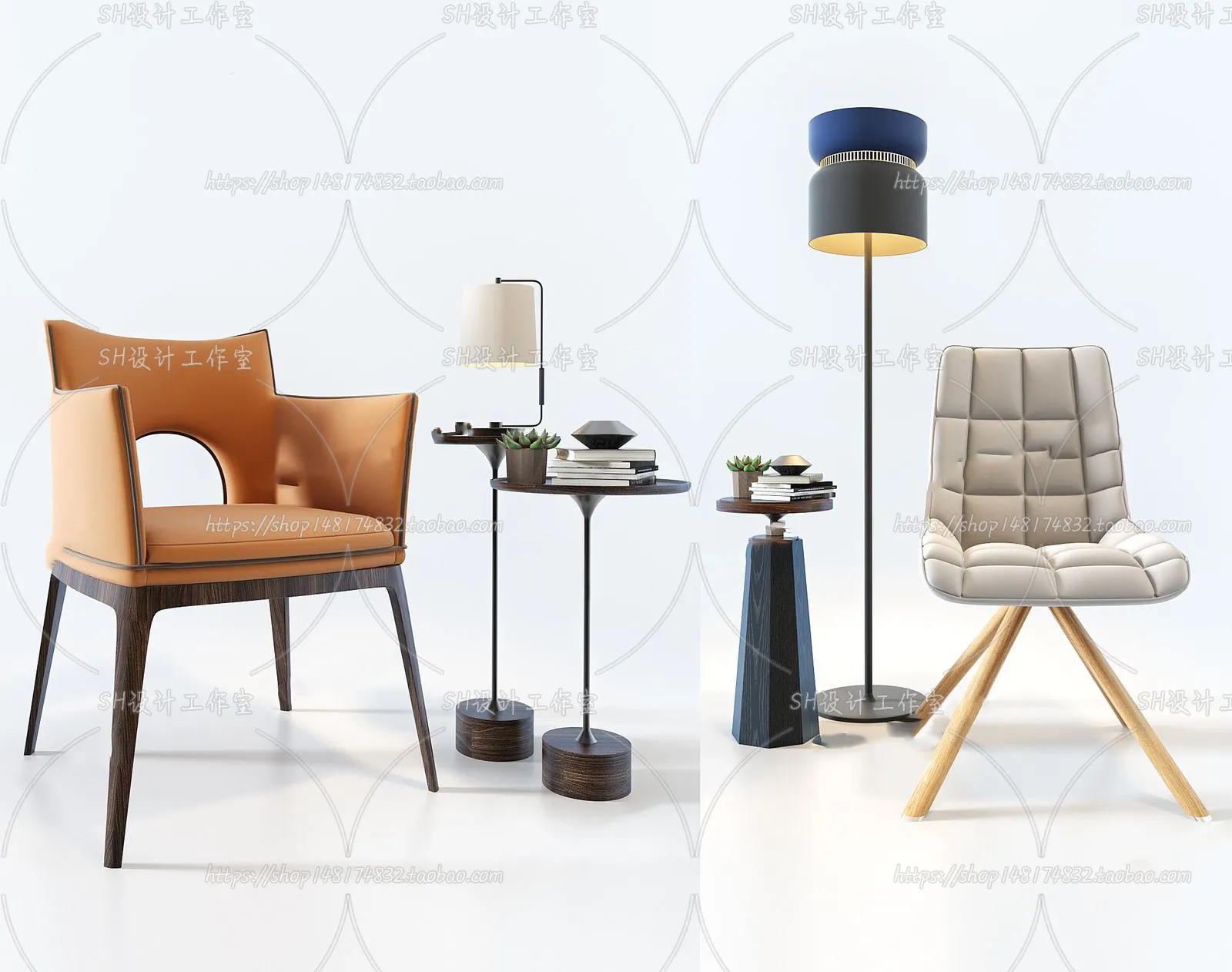 Chair – Armchair – Single Chairs – 3D Models – 0058