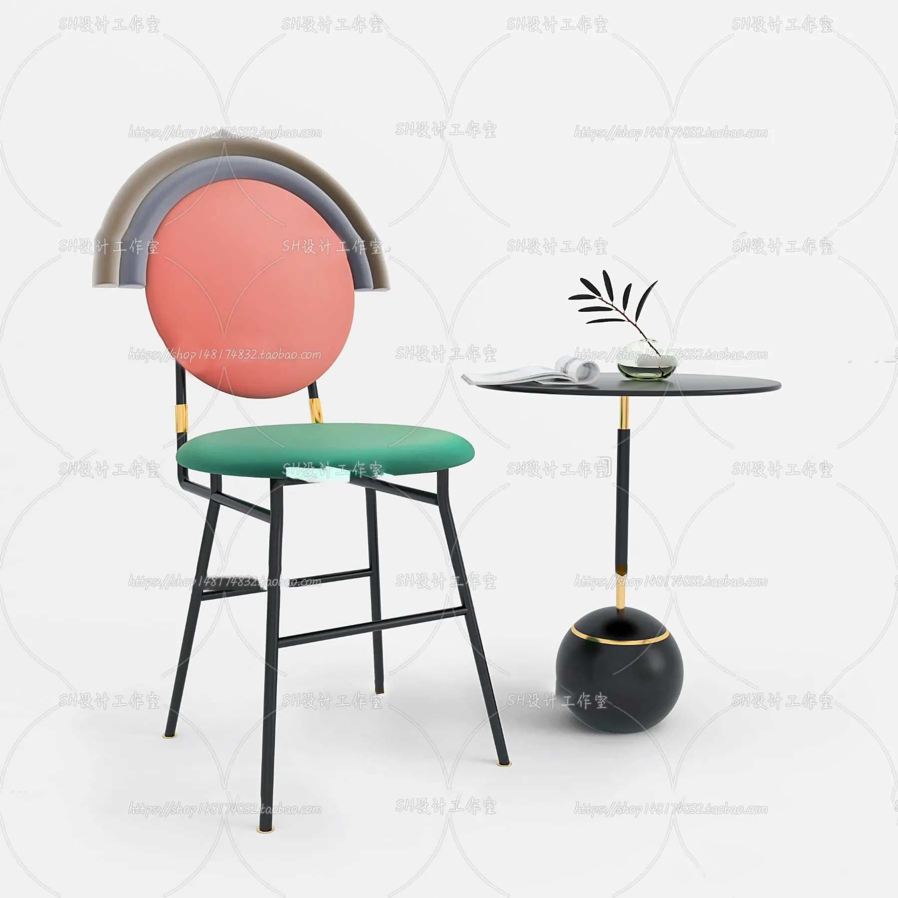 Chair – Armchair – Single Chairs – 3D Models – 0065