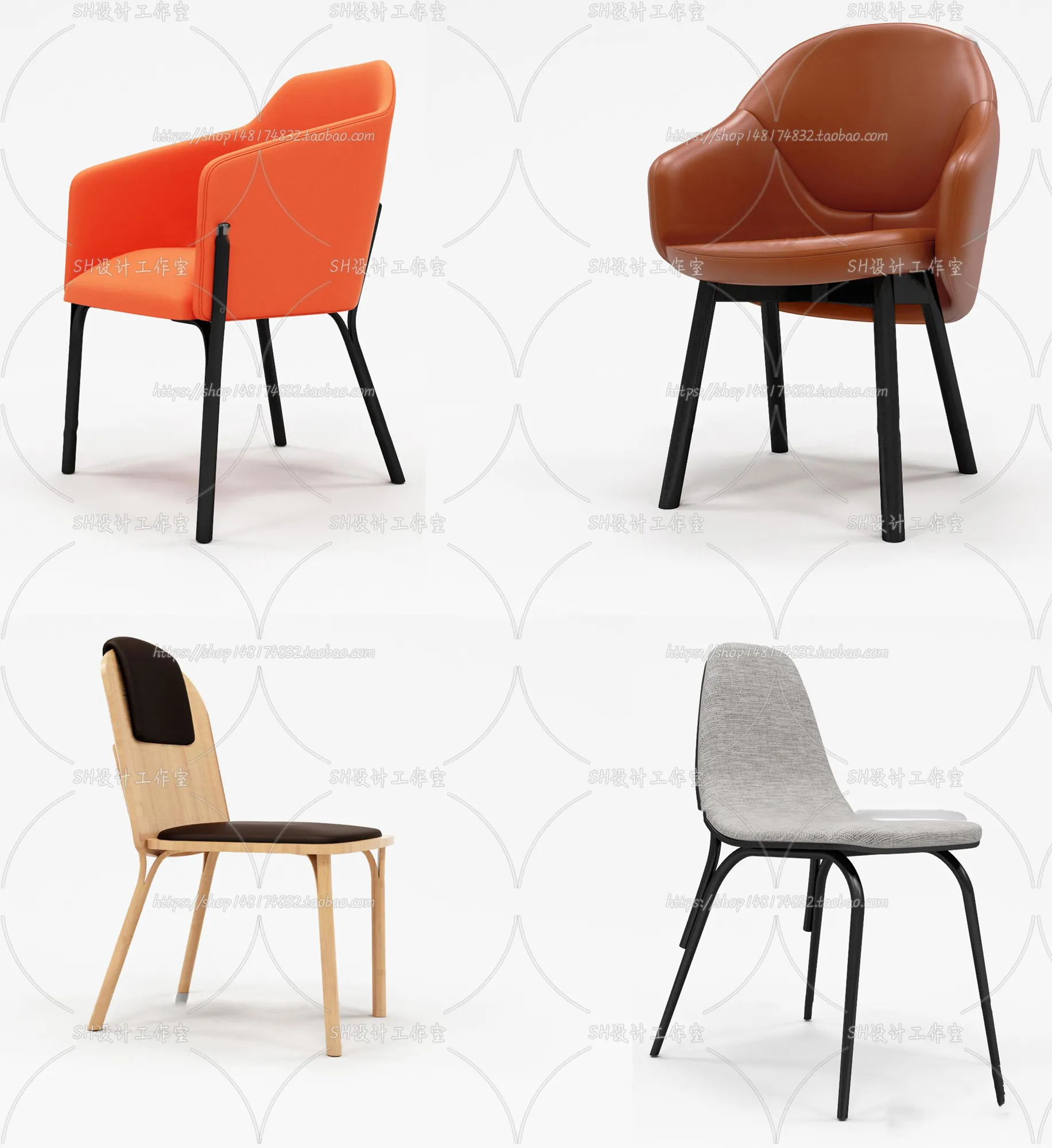 Chair – Armchair – Single Chairs – 3D Models – 0066