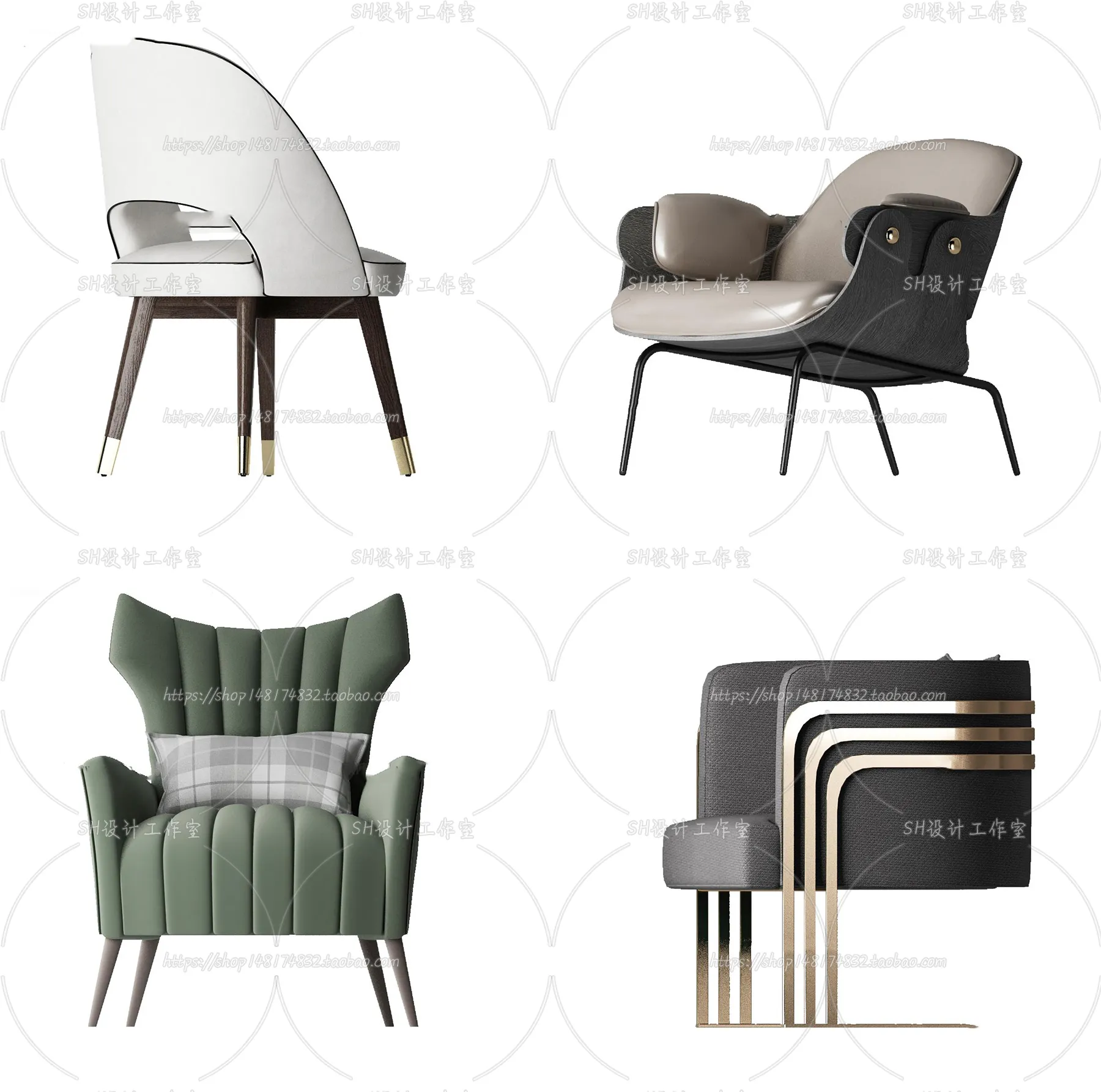Chair – Armchair – Single Chairs – 3D Models – 0070