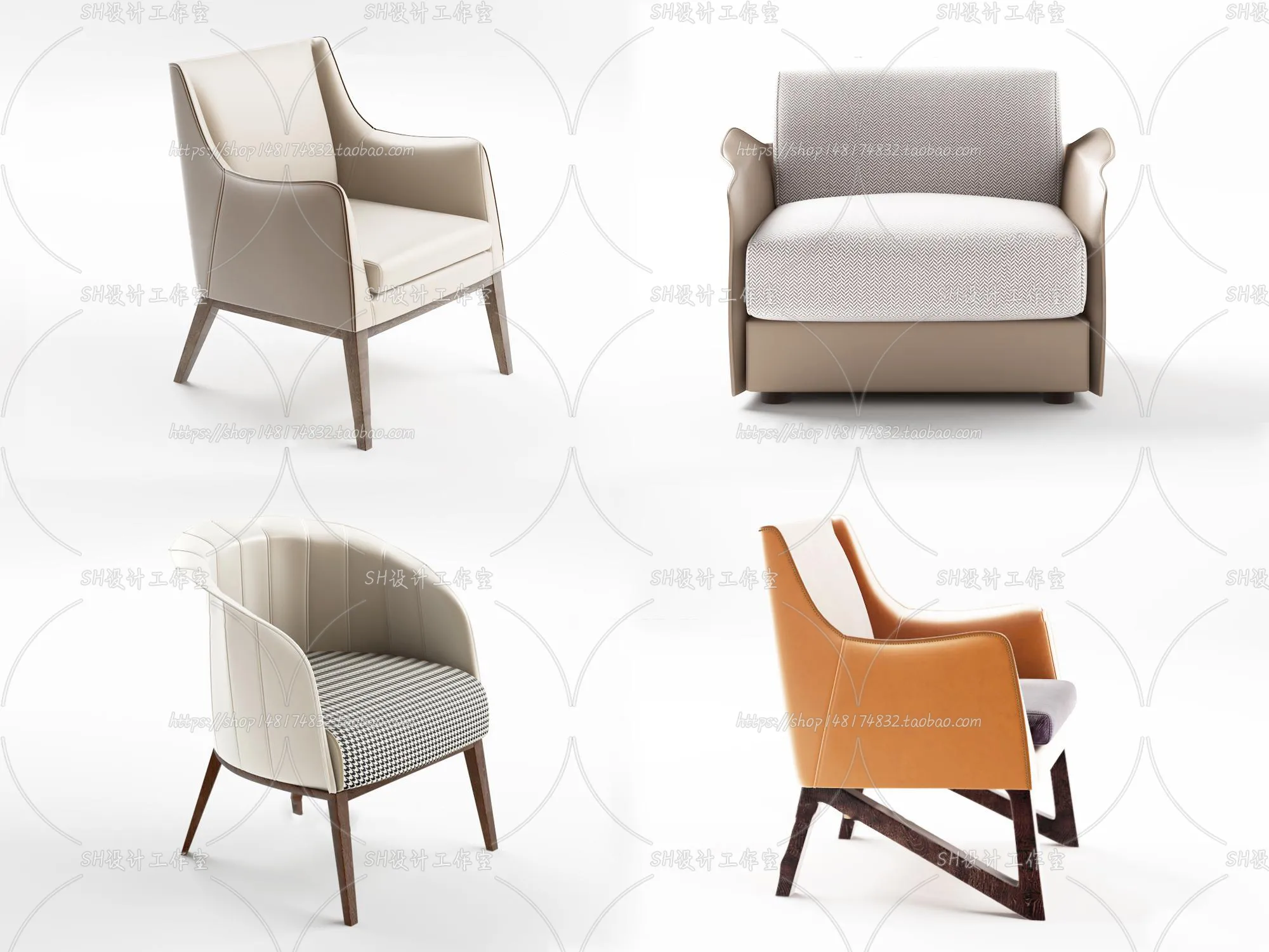 Chair – Armchair – Single Chairs – 3D Models – 0071