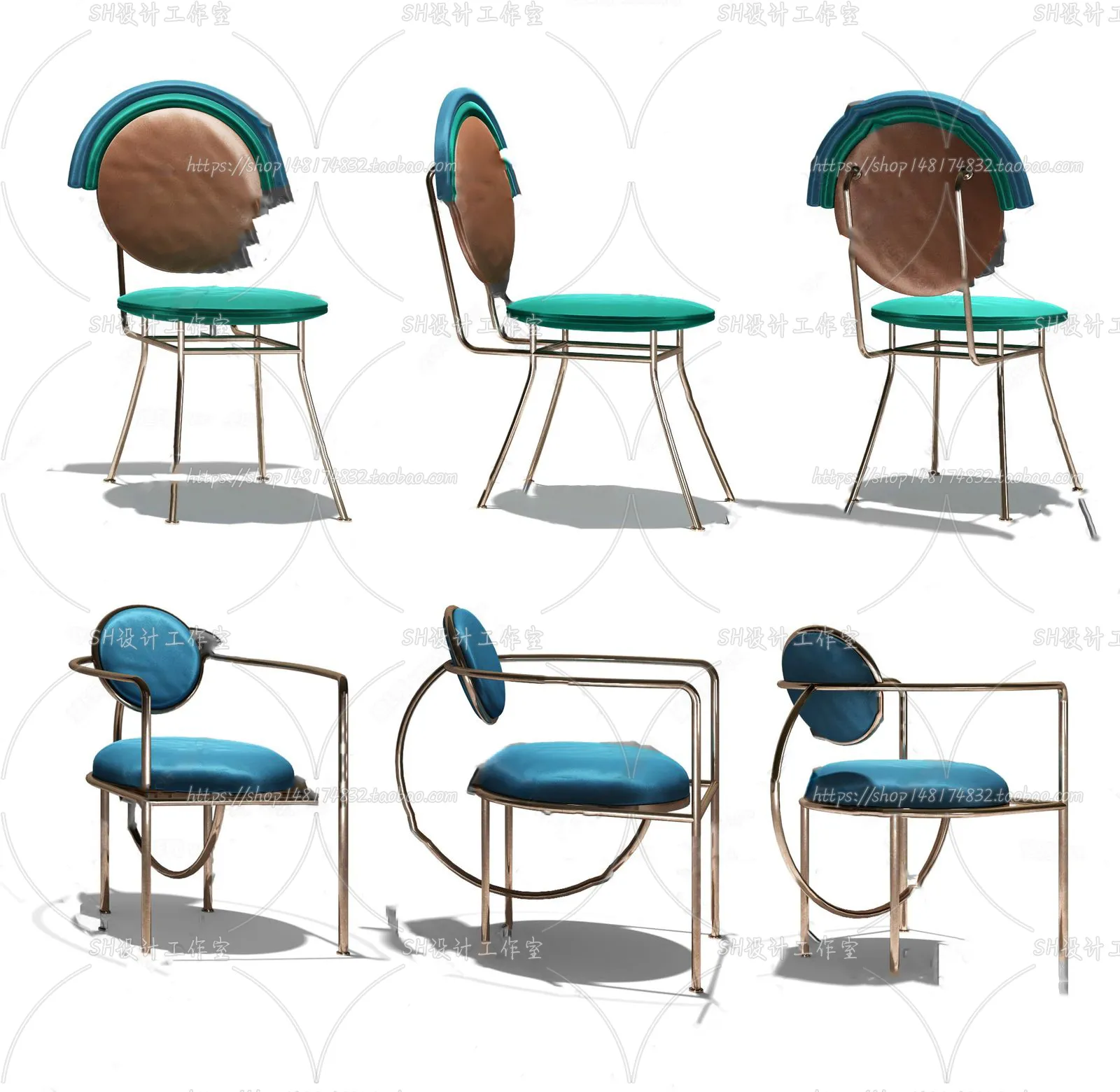 Chair – Armchair – Single Chairs – 3D Models – 0072