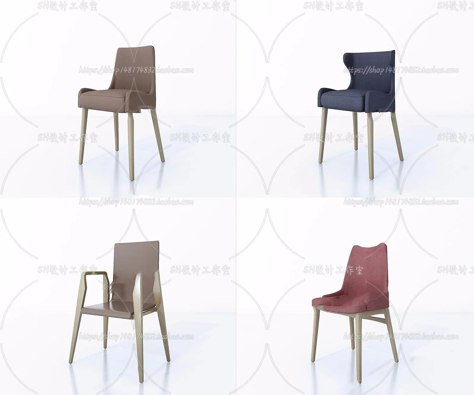 Chair – Armchair – Single Chairs – 3D Models – 0078