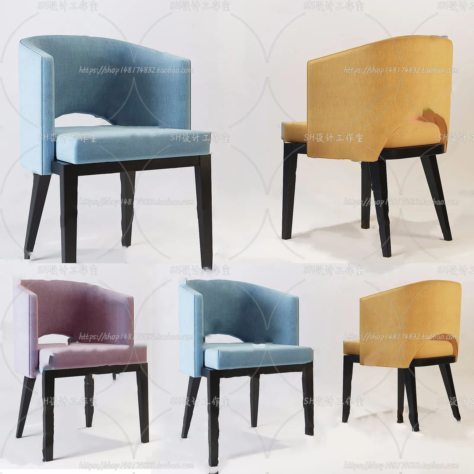 Chair – Armchair – Single Chairs – 3D Models – 0079