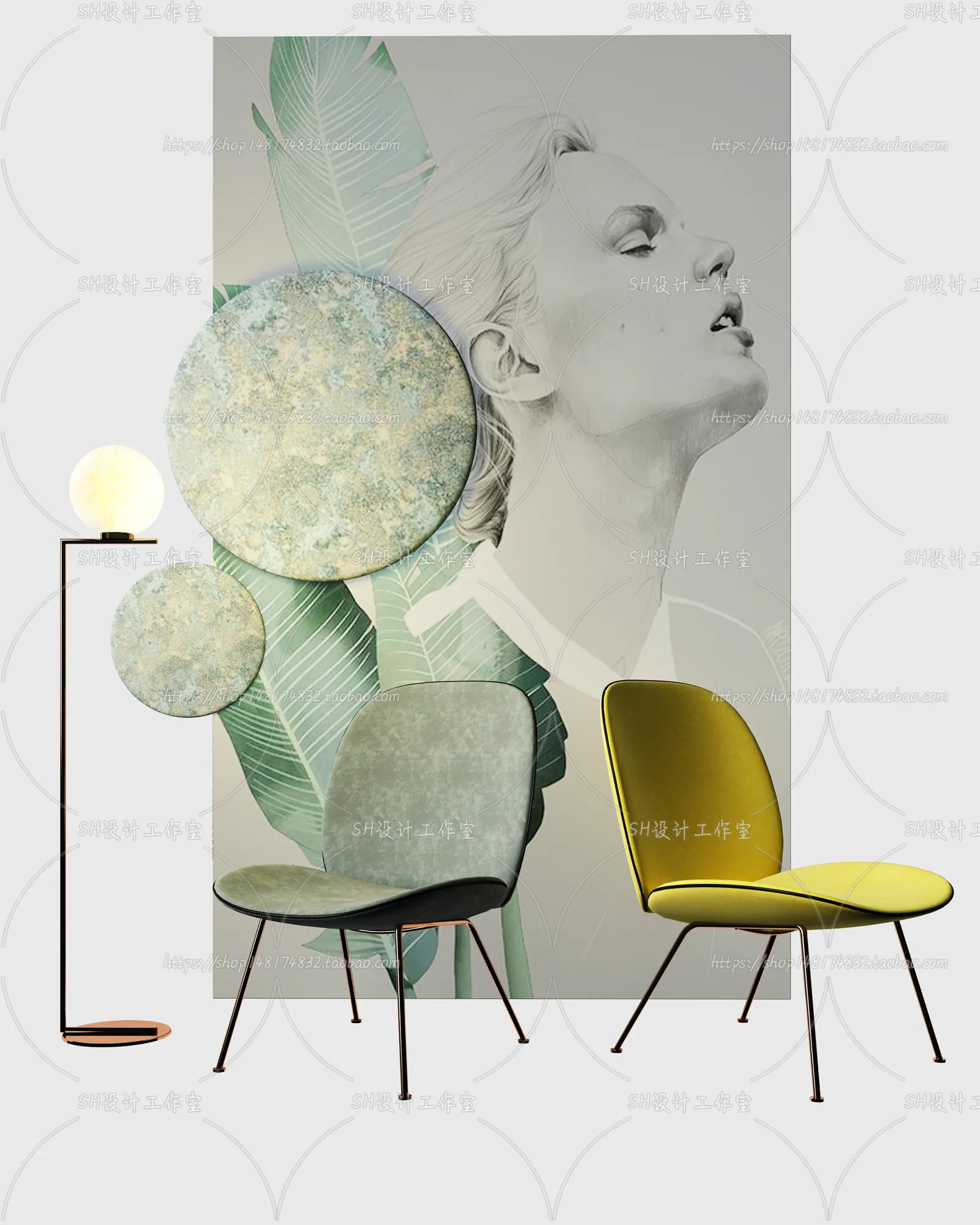 Chair – Armchair – Single Chairs – 3D Models – 0081