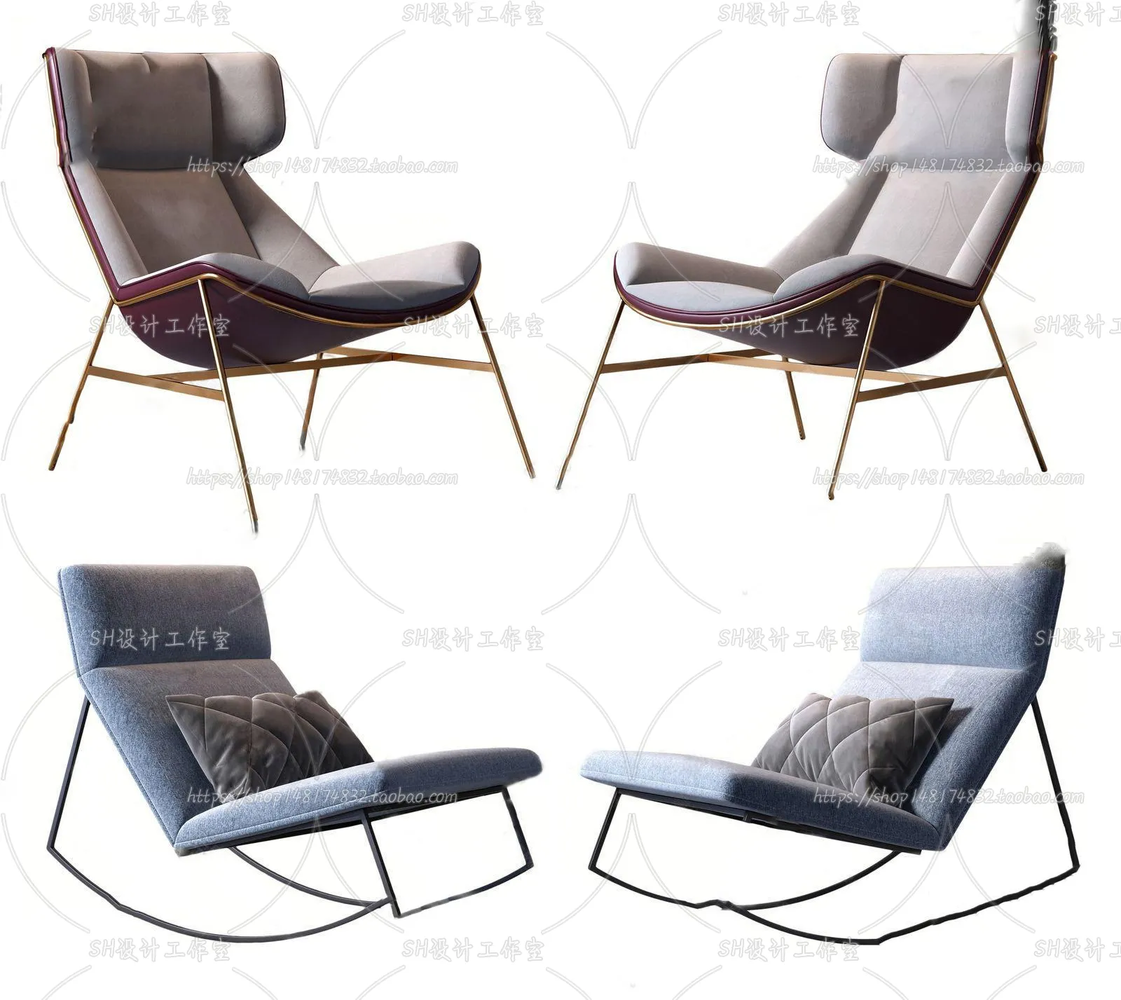 Chair – Armchair – Single Chairs – 3D Models – 0083