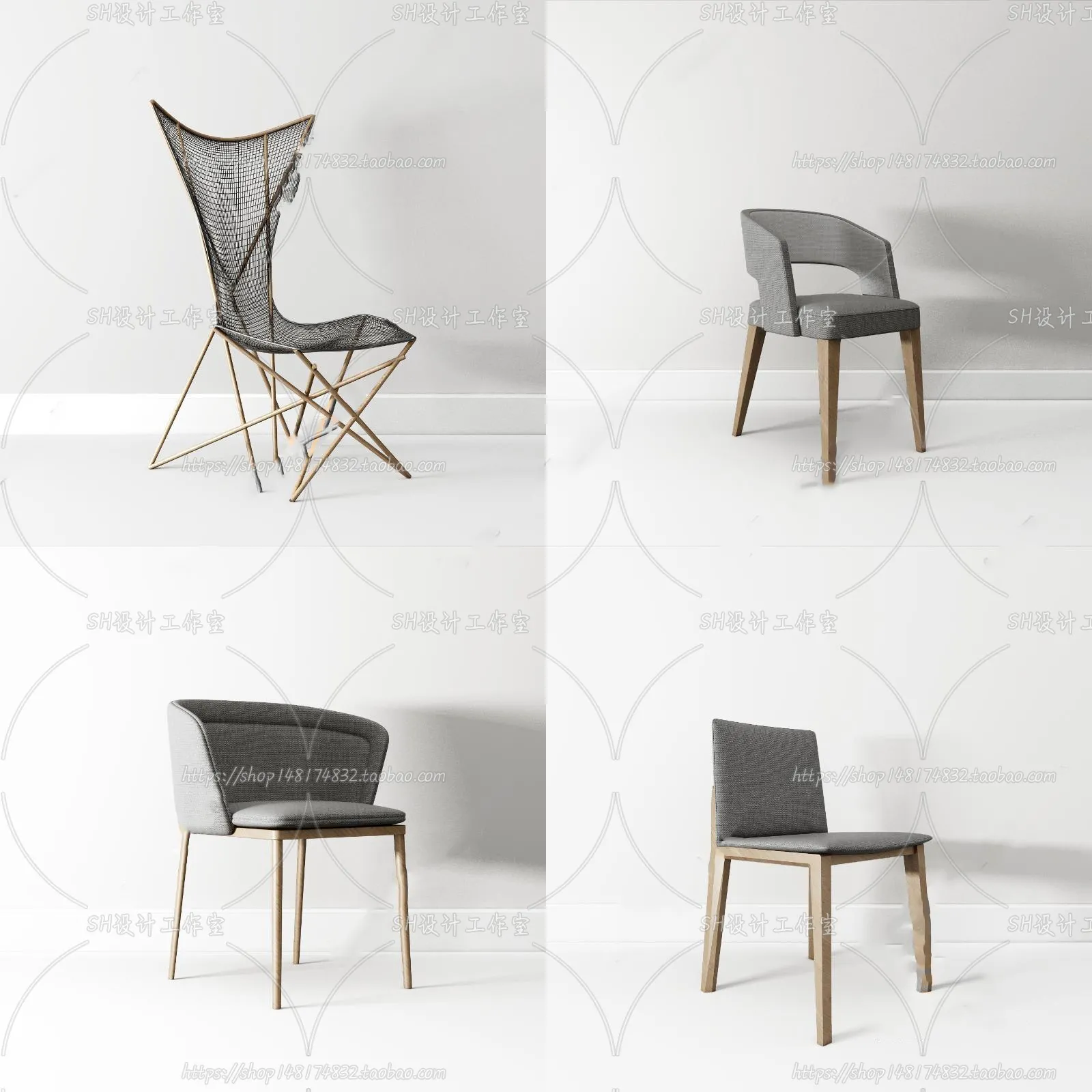 Chair – Armchair – Single Chairs – 3D Models – 0086