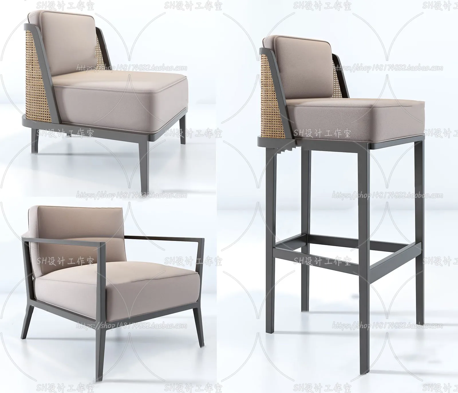 Chair – Armchair – Single Chairs – 3D Models – 0089