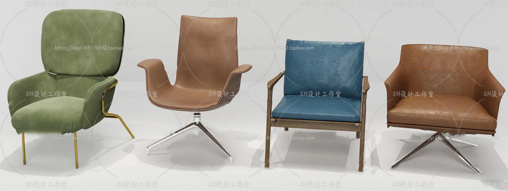 Chair – Armchair – Single Chairs – 3D Models – 0090